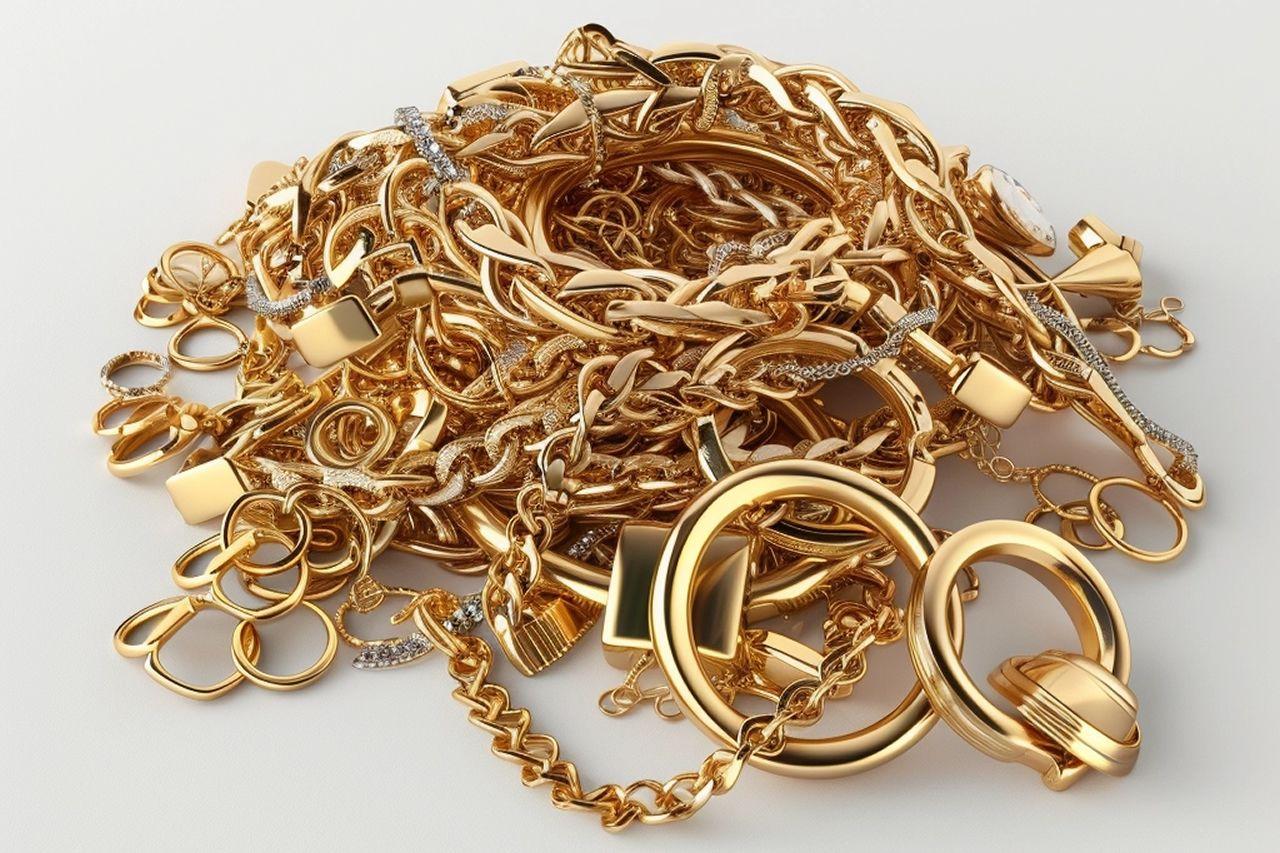Lote de joyas de oro y bisutería. Codigo2 Studios