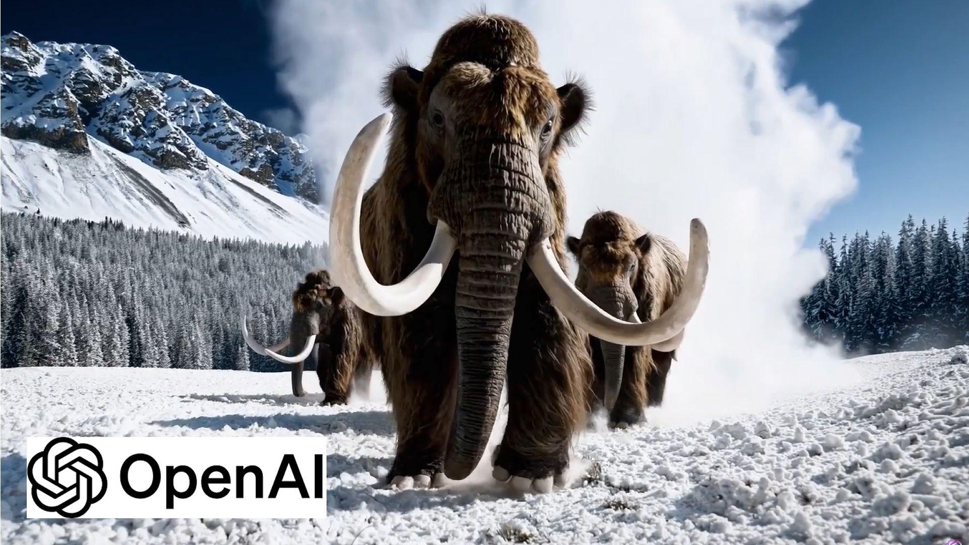 Captura de fotograma de video generado por Sora. OpenAI