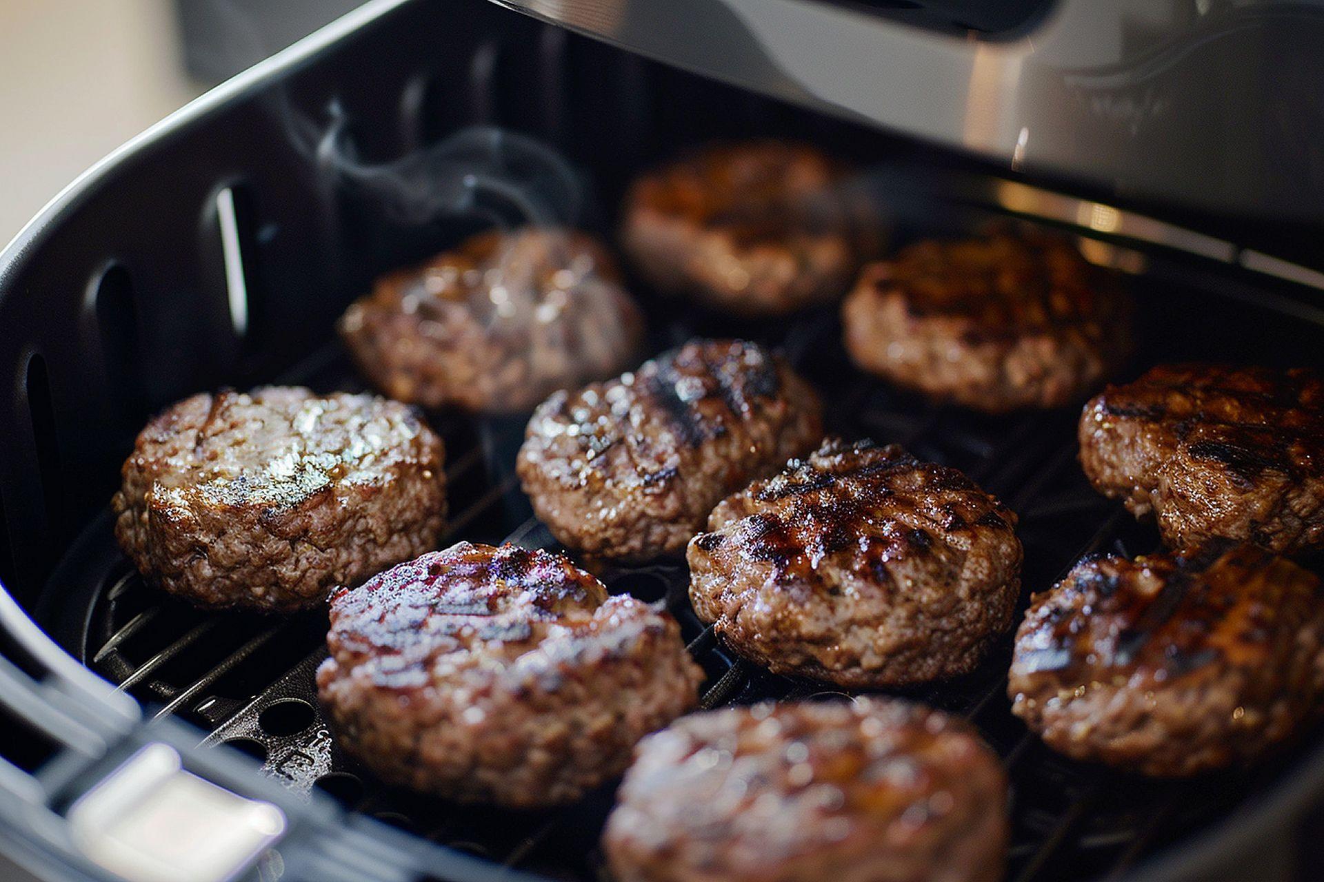 Mini hamburguesas en freidora de aire. Codigo2 Studios
